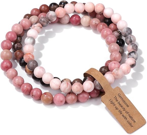 Užsienio prekyba, tarpvalstybinės Europos ir Amerikos natūralaus akmens viduramžių apyrankės, nišinės retro egzotiškos nacionalinio stiliaus apyrankės, elastinės apyrankės, 3 dalių rinkinys