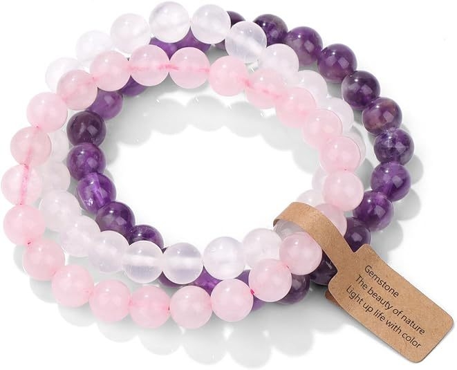 Užsienio prekyba, tarpvalstybinės Europos ir Amerikos natūralaus akmens viduramžių apyrankės, nišinės retro egzotiškos nacionalinio stiliaus apyrankės, elastinės apyrankės, 3 dalių rinkinys