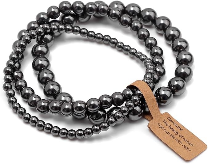 Užsienio prekyba, tarpvalstybinės Europos ir Amerikos natūralaus akmens viduramžių apyrankės, nišinės retro egzotiškos nacionalinio stiliaus apyrankės, elastinės apyrankės, 3 dalių rinkinys