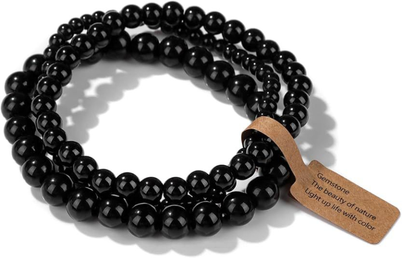 Užsienio prekyba, tarpvalstybinės Europos ir Amerikos natūralaus akmens viduramžių apyrankės, nišinės retro egzotiškos nacionalinio stiliaus apyrankės, elastinės apyrankės, 3 dalių rinkinys