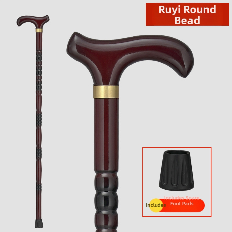 Патерици за възрастни хора, Неплъзгащи се, Леки, от масивна дървесина, Патерици против падане за възрастни хора, Специални четирикраки патерици с електрическо подпомагане за жени