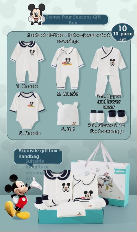 Dāvanu kaste mazulim Jaundzimušā apģērbs Ziemas kokvilnas apģērba komplekts Mazuļa dzimšanas tikšanās dāvana Jaundzimušā pilnmēness dāvana