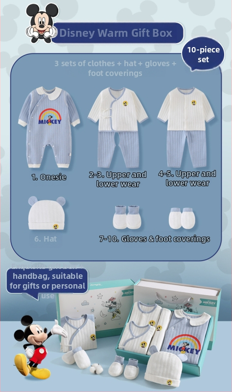 Dāvanu kaste mazulim Jaundzimušā apģērbs Ziemas kokvilnas apģērba komplekts Mazuļa dzimšanas tikšanās dāvana Jaundzimušā pilnmēness dāvana