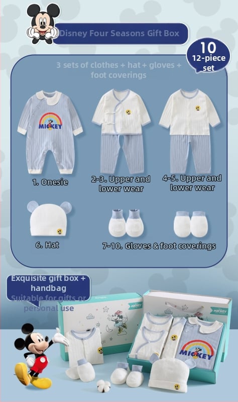 Dāvanu kaste mazulim Jaundzimušā apģērbs Ziemas kokvilnas apģērba komplekts Mazuļa dzimšanas tikšanās dāvana Jaundzimušā pilnmēness dāvana