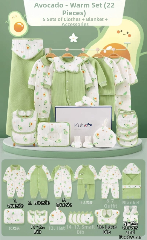 Dāvanu kaste mazulim Jaundzimušā apģērbs Ziemas kokvilnas apģērba komplekts Mazuļa dzimšanas tikšanās dāvana Jaundzimušā pilnmēness dāvana