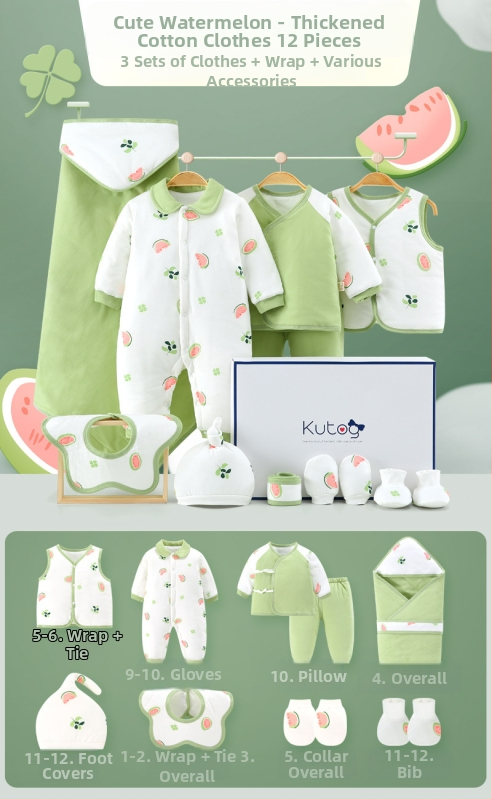 Dāvanu kaste mazulim Jaundzimušā apģērbs Ziemas kokvilnas apģērba komplekts Mazuļa dzimšanas tikšanās dāvana Jaundzimušā pilnmēness dāvana