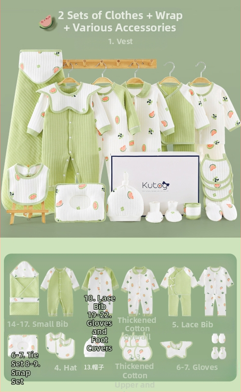 Dāvanu kaste mazulim Jaundzimušā apģērbs Ziemas kokvilnas apģērba komplekts Mazuļa dzimšanas tikšanās dāvana Jaundzimušā pilnmēness dāvana