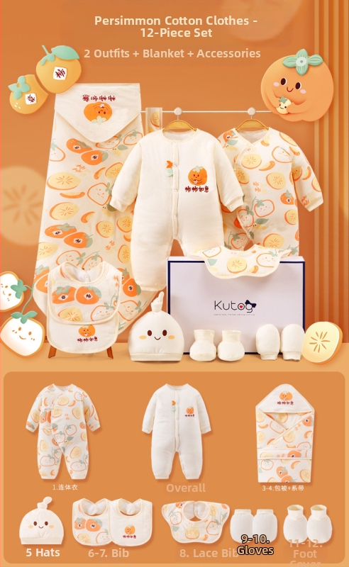 Dāvanu kaste mazulim Jaundzimušā apģērbs Ziemas kokvilnas apģērba komplekts Mazuļa dzimšanas tikšanās dāvana Jaundzimušā pilnmēness dāvana