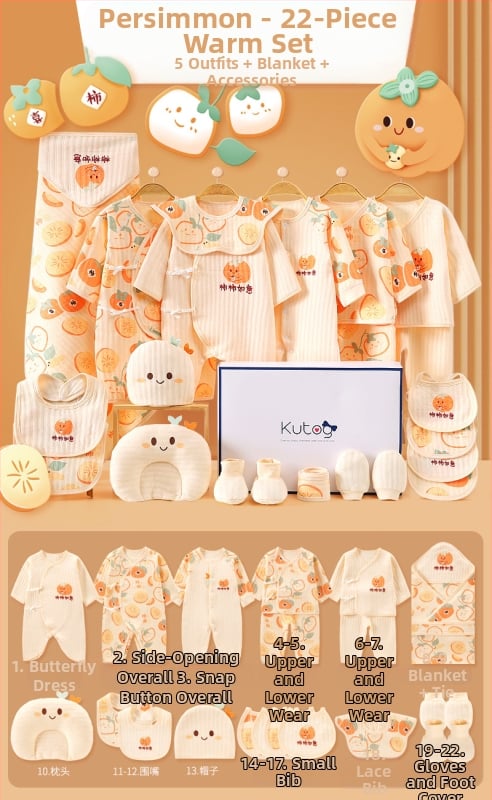 Dāvanu kaste mazulim Jaundzimušā apģērbs Ziemas kokvilnas apģērba komplekts Mazuļa dzimšanas tikšanās dāvana Jaundzimušā pilnmēness dāvana