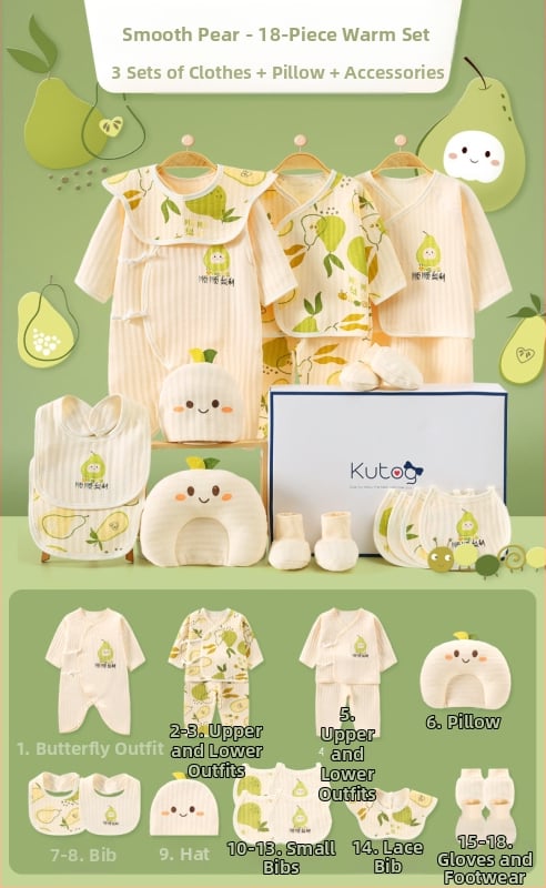 Dāvanu kaste mazulim Jaundzimušā apģērbs Ziemas kokvilnas apģērba komplekts Mazuļa dzimšanas tikšanās dāvana Jaundzimušā pilnmēness dāvana