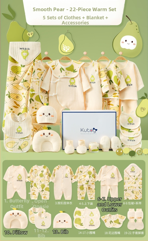 Dāvanu kaste mazulim Jaundzimušā apģērbs Ziemas kokvilnas apģērba komplekts Mazuļa dzimšanas tikšanās dāvana Jaundzimušā pilnmēness dāvana