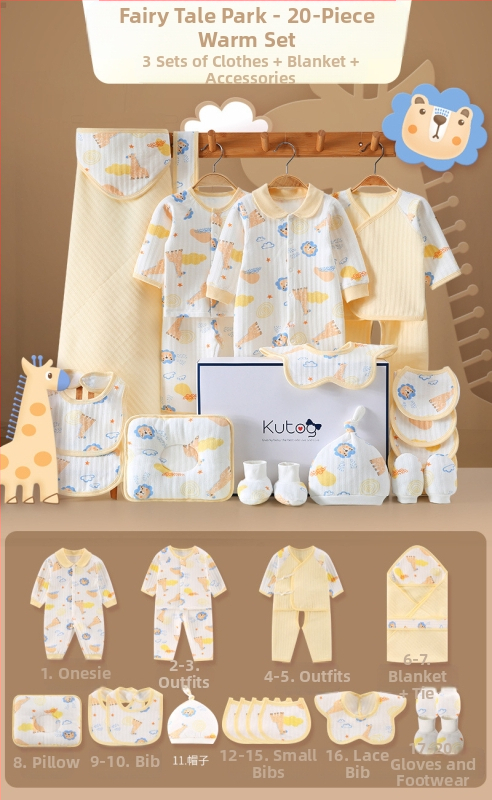 Dāvanu kaste mazulim Jaundzimušā apģērbs Ziemas kokvilnas apģērba komplekts Mazuļa dzimšanas tikšanās dāvana Jaundzimušā pilnmēness dāvana