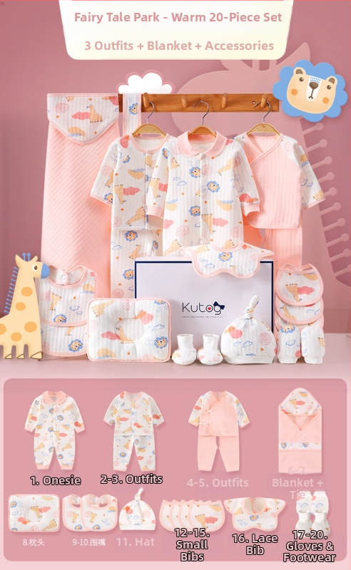 Dāvanu kaste mazulim Jaundzimušā apģērbs Ziemas kokvilnas apģērba komplekts Mazuļa dzimšanas tikšanās dāvana Jaundzimušā pilnmēness dāvana