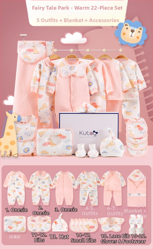 Dāvanu kaste mazulim Jaundzimušā apģērbs Ziemas kokvilnas apģērba komplekts Mazuļa dzimšanas tikšanās dāvana Jaundzimušā pilnmēness dāvana