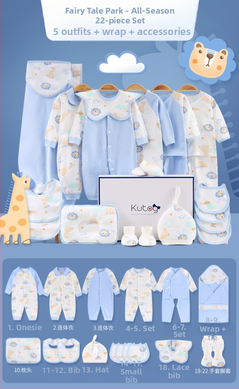 Dāvanu kaste mazulim Jaundzimušā apģērbs Ziemas kokvilnas apģērba komplekts Mazuļa dzimšanas tikšanās dāvana Jaundzimušā pilnmēness dāvana