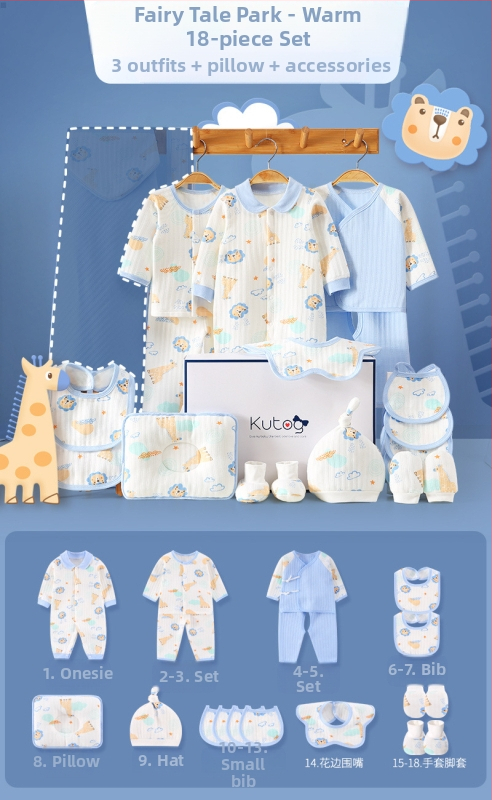 Dāvanu kaste mazulim Jaundzimušā apģērbs Ziemas kokvilnas apģērba komplekts Mazuļa dzimšanas tikšanās dāvana Jaundzimušā pilnmēness dāvana