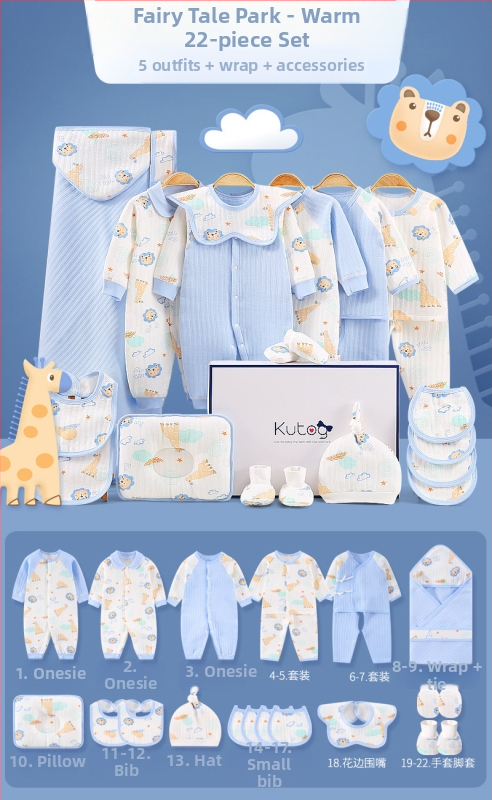 Dāvanu kaste mazulim Jaundzimušā apģērbs Ziemas kokvilnas apģērba komplekts Mazuļa dzimšanas tikšanās dāvana Jaundzimušā pilnmēness dāvana