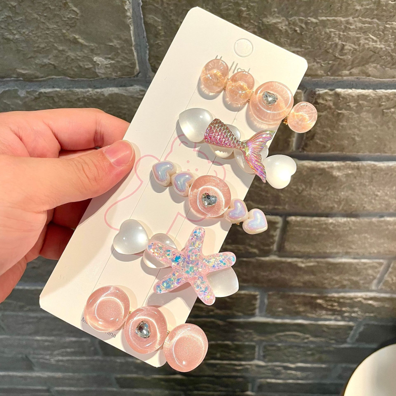 Υπερόμορφη και ευέλικτη φουρκέτα με κέλυφος αστερία, χαριτωμένο κλιπ μαλλιών, κλιπ για φράντζα στο μέτωπο, πλαϊνό κλιπ, αξεσουάρ μαλλιών για φουρκέτα δίπλα στη θάλασσα