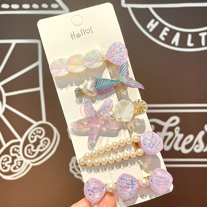 Υπερόμορφη και ευέλικτη φουρκέτα με κέλυφος αστερία, χαριτωμένο κλιπ μαλλιών, κλιπ για φράντζα στο μέτωπο, πλαϊνό κλιπ, αξεσουάρ μαλλιών για φουρκέτα δίπλα στη θάλασσα