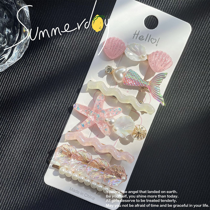 Υπερόμορφη και ευέλικτη φουρκέτα με κέλυφος αστερία, χαριτωμένο κλιπ μαλλιών, κλιπ για φράντζα στο μέτωπο, πλαϊνό κλιπ, αξεσουάρ μαλλιών για φουρκέτα δίπλα στη θάλασσα