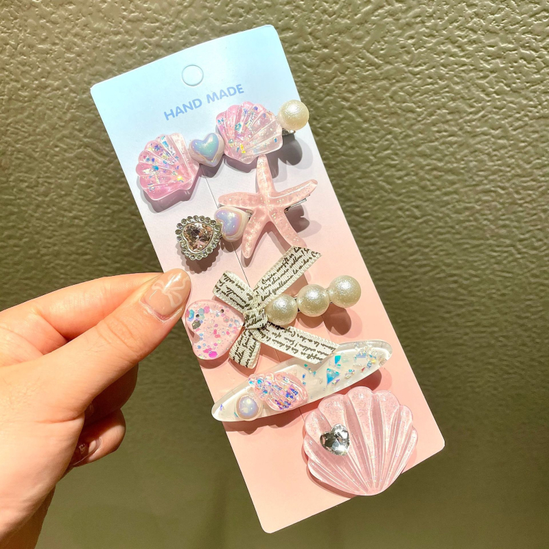 Υπερόμορφη και ευέλικτη φουρκέτα με κέλυφος αστερία, χαριτωμένο κλιπ μαλλιών, κλιπ για φράντζα στο μέτωπο, πλαϊνό κλιπ, αξεσουάρ μαλλιών για φουρκέτα δίπλα στη θάλασσα