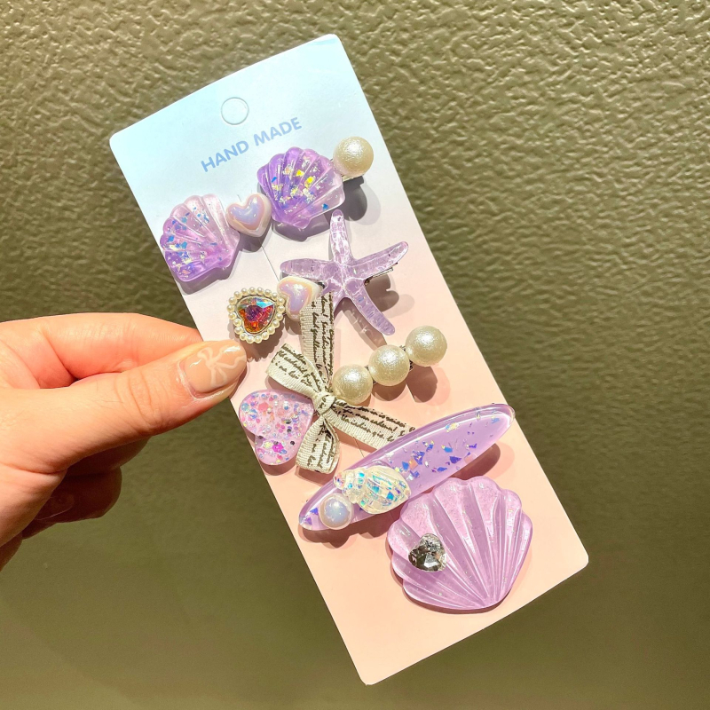 Υπερόμορφη και ευέλικτη φουρκέτα με κέλυφος αστερία, χαριτωμένο κλιπ μαλλιών, κλιπ για φράντζα στο μέτωπο, πλαϊνό κλιπ, αξεσουάρ μαλλιών για φουρκέτα δίπλα στη θάλασσα