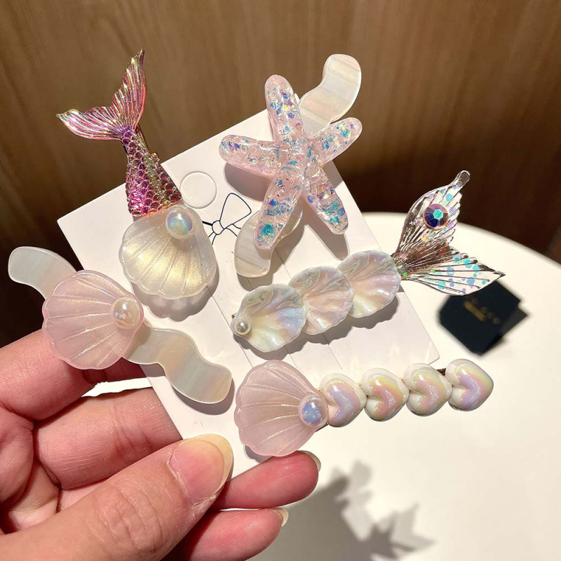 Υπερόμορφη και ευέλικτη φουρκέτα με κέλυφος αστερία, χαριτωμένο κλιπ μαλλιών, κλιπ για φράντζα στο μέτωπο, πλαϊνό κλιπ, αξεσουάρ μαλλιών για φουρκέτα δίπλα στη θάλασσα