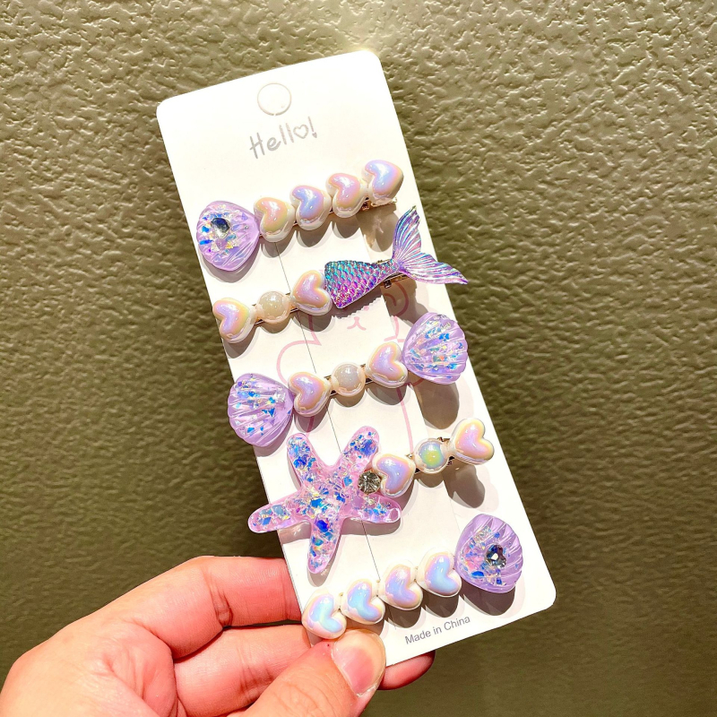 Υπερόμορφη και ευέλικτη φουρκέτα με κέλυφος αστερία, χαριτωμένο κλιπ μαλλιών, κλιπ για φράντζα στο μέτωπο, πλαϊνό κλιπ, αξεσουάρ μαλλιών για φουρκέτα δίπλα στη θάλασσα