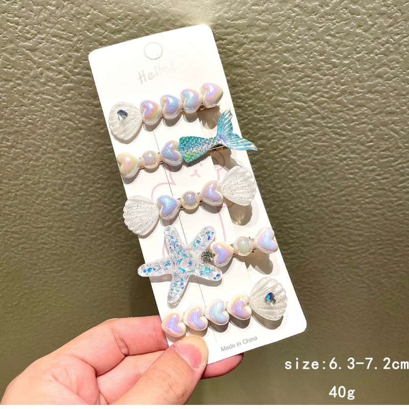 Υπερόμορφη και ευέλικτη φουρκέτα με κέλυφος αστερία, χαριτωμένο κλιπ μαλλιών, κλιπ για φράντζα στο μέτωπο, πλαϊνό κλιπ, αξεσουάρ μαλλιών για φουρκέτα δίπλα στη θάλασσα