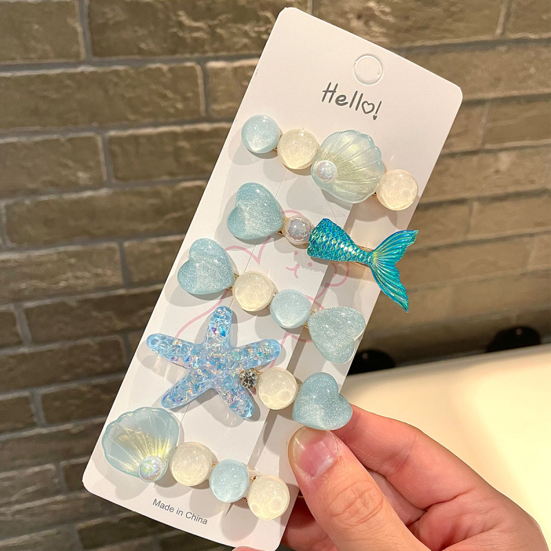 Υπερόμορφη και ευέλικτη φουρκέτα με κέλυφος αστερία, χαριτωμένο κλιπ μαλλιών, κλιπ για φράντζα στο μέτωπο, πλαϊνό κλιπ, αξεσουάρ μαλλιών για φουρκέτα δίπλα στη θάλασσα