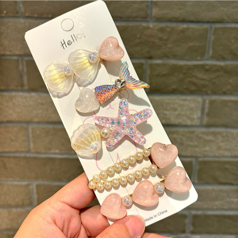 Υπερόμορφη και ευέλικτη φουρκέτα με κέλυφος αστερία, χαριτωμένο κλιπ μαλλιών, κλιπ για φράντζα στο μέτωπο, πλαϊνό κλιπ, αξεσουάρ μαλλιών για φουρκέτα δίπλα στη θάλασσα