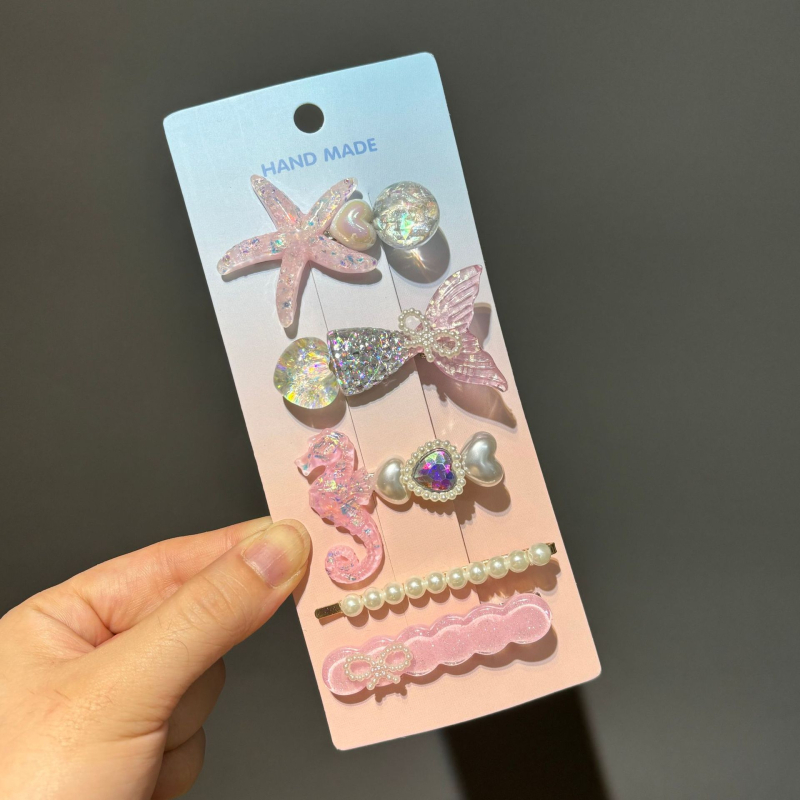 Υπερόμορφη και ευέλικτη φουρκέτα με κέλυφος αστερία, χαριτωμένο κλιπ μαλλιών, κλιπ για φράντζα στο μέτωπο, πλαϊνό κλιπ, αξεσουάρ μαλλιών για φουρκέτα δίπλα στη θάλασσα