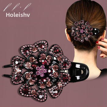 Korejska ukosnica za kosu za stražnju glavu, visokokvalitetna kopča s pačjim kljunom, kopča s cirkonima za temperament, srednja kopča za kosu, elegantni poklon za majku