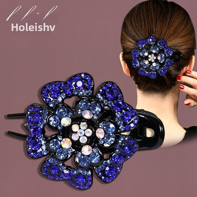 Korejska ukosnica za kosu za stražnju glavu, visokokvalitetna kopča s pačjim kljunom, kopča s cirkonima za temperament, srednja kopča za kosu, elegantni poklon za majku