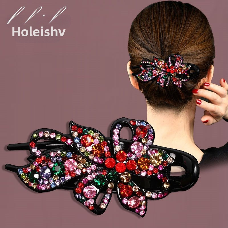 Korejska ukosnica za kosu za stražnju glavu, visokokvalitetna kopča s pačjim kljunom, kopča s cirkonima za temperament, srednja kopča za kosu, elegantni poklon za majku