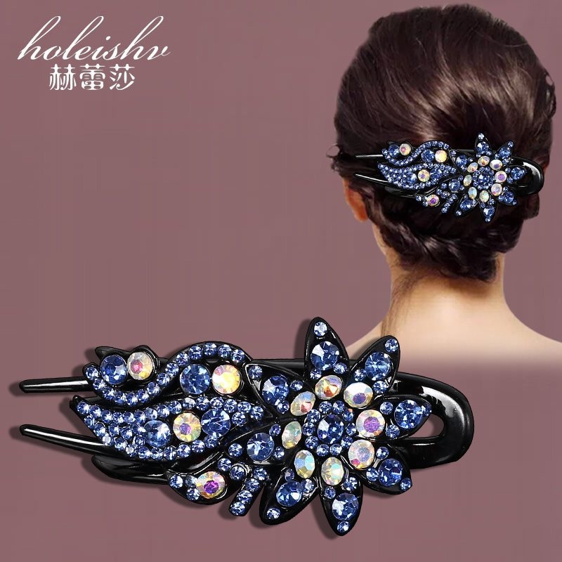 Korejska ukosnica za kosu za stražnju glavu, visokokvalitetna kopča s pačjim kljunom, kopča s cirkonima za temperament, srednja kopča za kosu, elegantni poklon za majku