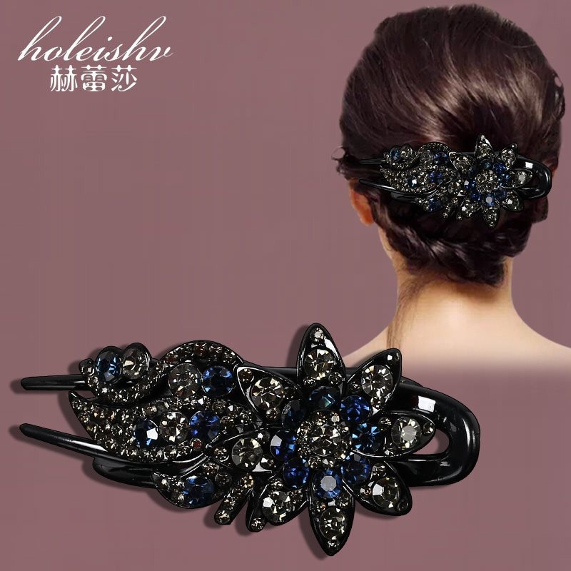 Korejska ukosnica za kosu za stražnju glavu, visokokvalitetna kopča s pačjim kljunom, kopča s cirkonima za temperament, srednja kopča za kosu, elegantni poklon za majku