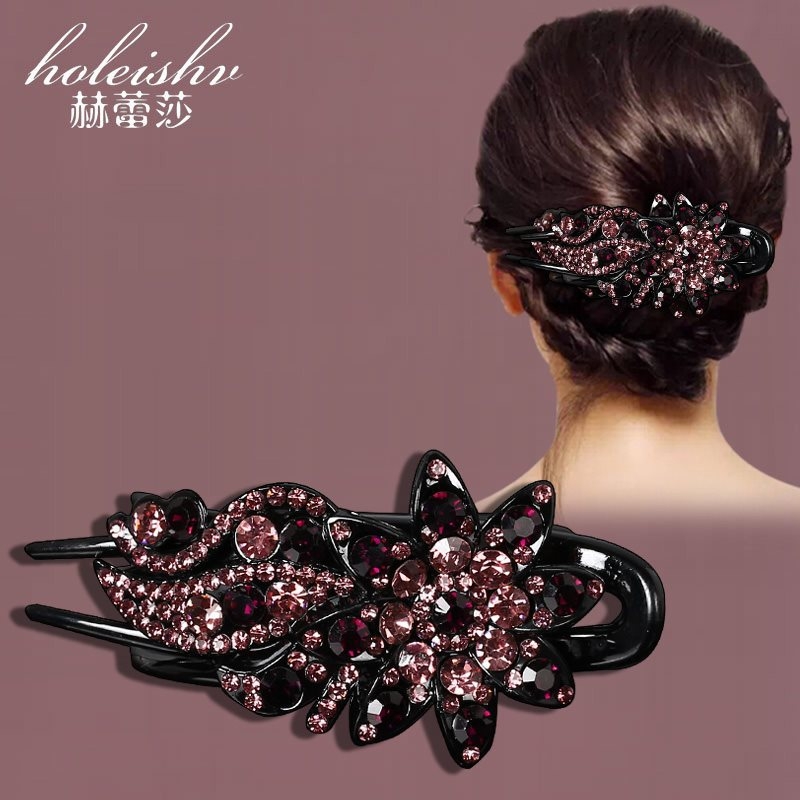 Korejska ukosnica za kosu za stražnju glavu, visokokvalitetna kopča s pačjim kljunom, kopča s cirkonima za temperament, srednja kopča za kosu, elegantni poklon za majku