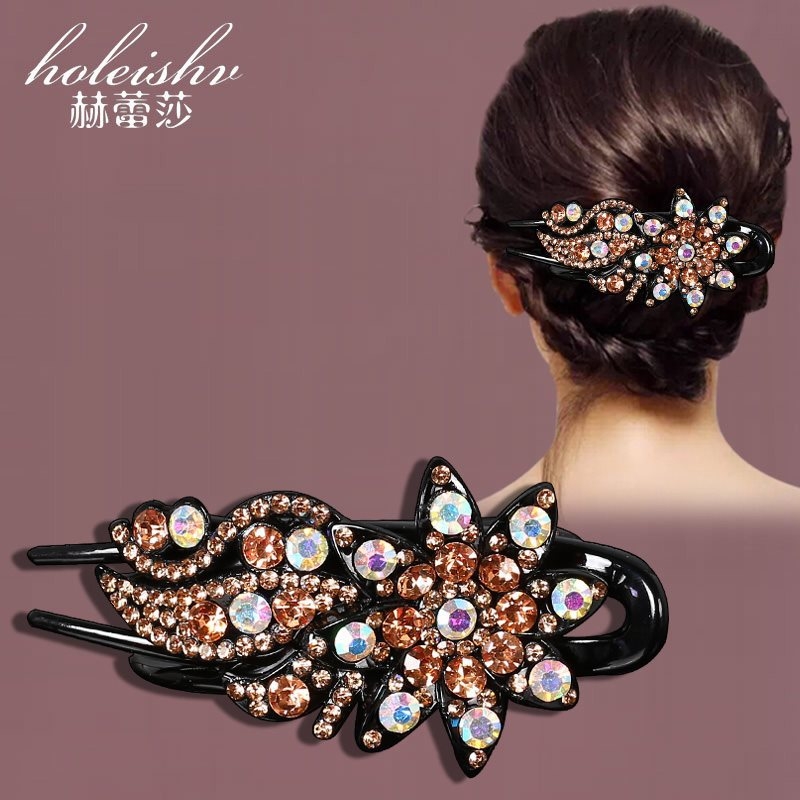 Korejska ukosnica za kosu za stražnju glavu, visokokvalitetna kopča s pačjim kljunom, kopča s cirkonima za temperament, srednja kopča za kosu, elegantni poklon za majku