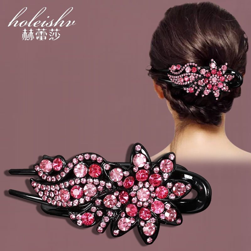 Korejska ukosnica za kosu za stražnju glavu, visokokvalitetna kopča s pačjim kljunom, kopča s cirkonima za temperament, srednja kopča za kosu, elegantni poklon za majku