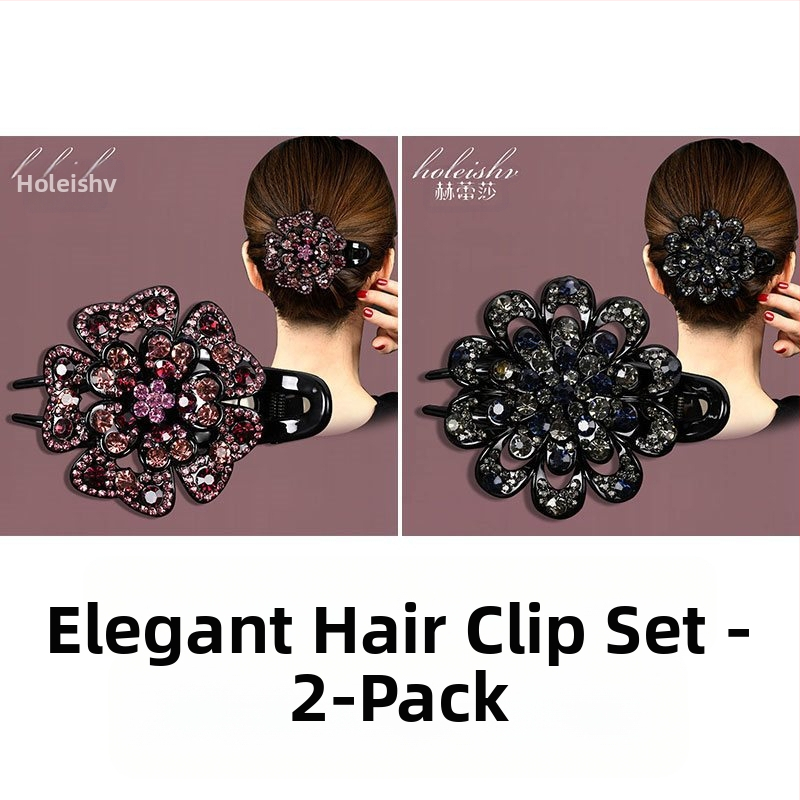 Korejska ukosnica za kosu za stražnju glavu, visokokvalitetna kopča s pačjim kljunom, kopča s cirkonima za temperament, srednja kopča za kosu, elegantni poklon za majku