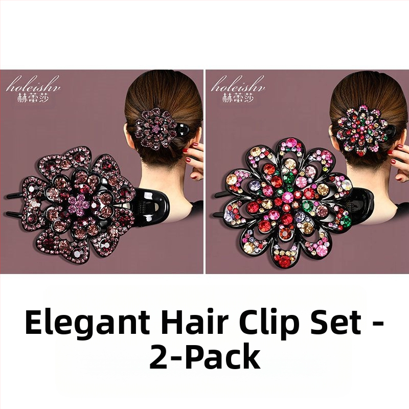 Korejska ukosnica za kosu za stražnju glavu, visokokvalitetna kopča s pačjim kljunom, kopča s cirkonima za temperament, srednja kopča za kosu, elegantni poklon za majku