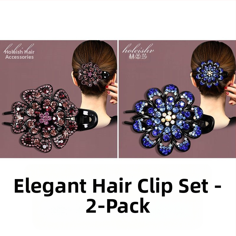 Korejska ukosnica za kosu za stražnju glavu, visokokvalitetna kopča s pačjim kljunom, kopča s cirkonima za temperament, srednja kopča za kosu, elegantni poklon za majku