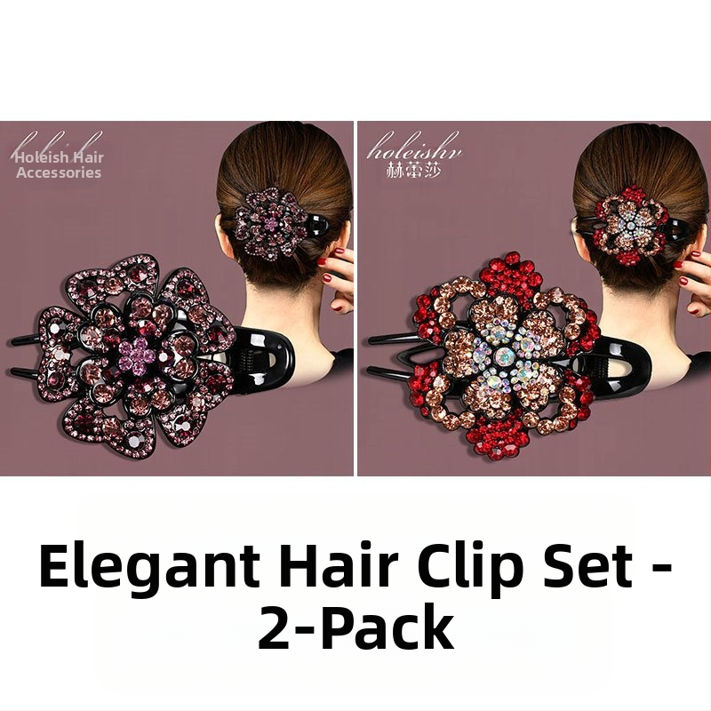 Korejska ukosnica za kosu za stražnju glavu, visokokvalitetna kopča s pačjim kljunom, kopča s cirkonima za temperament, srednja kopča za kosu, elegantni poklon za majku