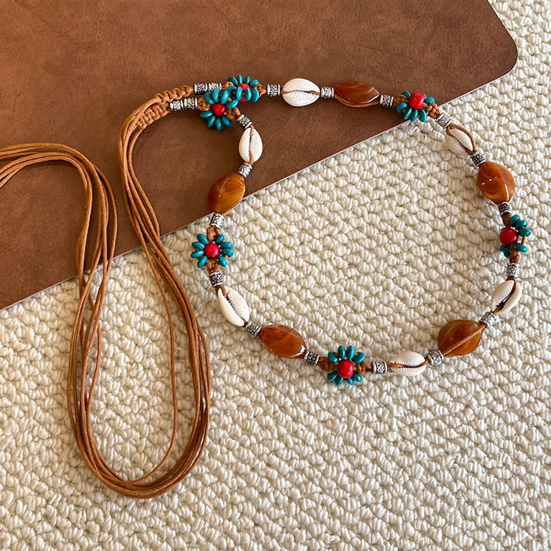 Bohēmiska viduslaiku etniskā stila brūna josta sieviešu svārkiem ar pītu vidukļa ķēdi Y2K metāla vidukļa aksesuāri