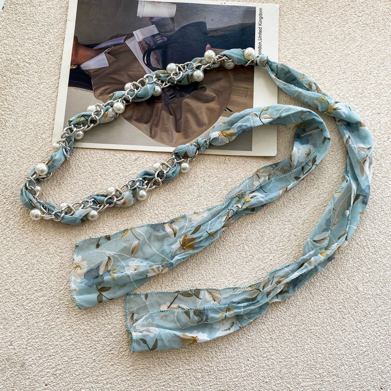 Bohēmiska viduslaiku etniskā stila brūna josta sieviešu svārkiem ar pītu vidukļa ķēdi Y2K metāla vidukļa aksesuāri