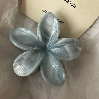 Ιαπωνικά υψηλής ποιότητας χαριτωμένα λευκά ακτινοβόλα κύματα μόδας πολλαπλών σωμάτων γλυκό μεγάλο μέγεθος πίσω μέρος του κεφαλιού καρχαρία κορίτσι φουρκέτα αξεσουάρ μαλλιών