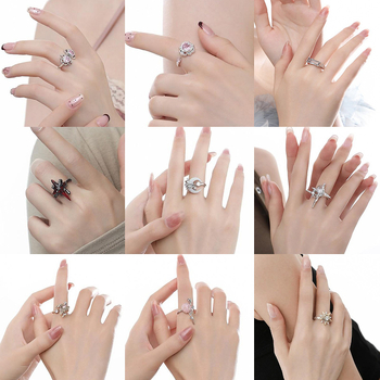 Ρετρό δαχτυλίδι στυλ Ins Γυναικείο niche υψηλής ποιότητας ανοιχτό δαχτυλίδι χονδρικής πρωτότυπου σχεδιασμού εξαιρετικής συλλογής δαχτυλιδιών δείκτη