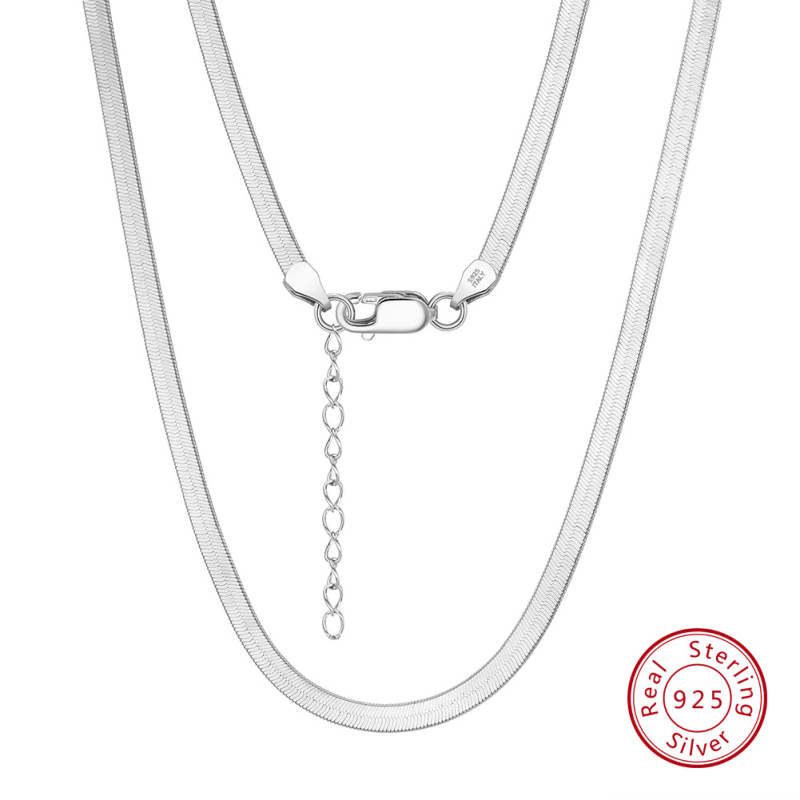 S925 srebrni box lanac, twist dizajn, DIY, bez privjeska