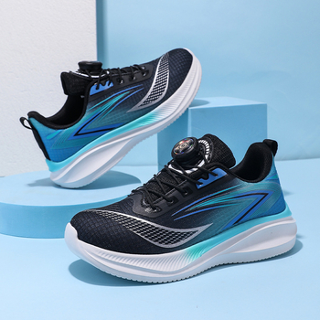 Независима станция за доставка, младежки летящи тъкани, ротационна катарама, момчета и момичета, маратонки за трансграничен износ